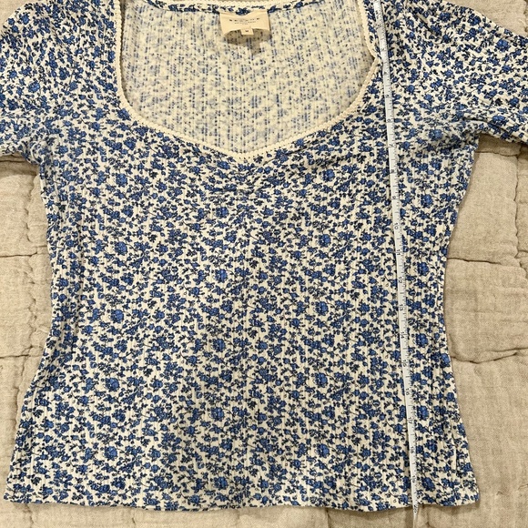 Sezane Mara long sleeves floral top size M - Picture 6 of 7